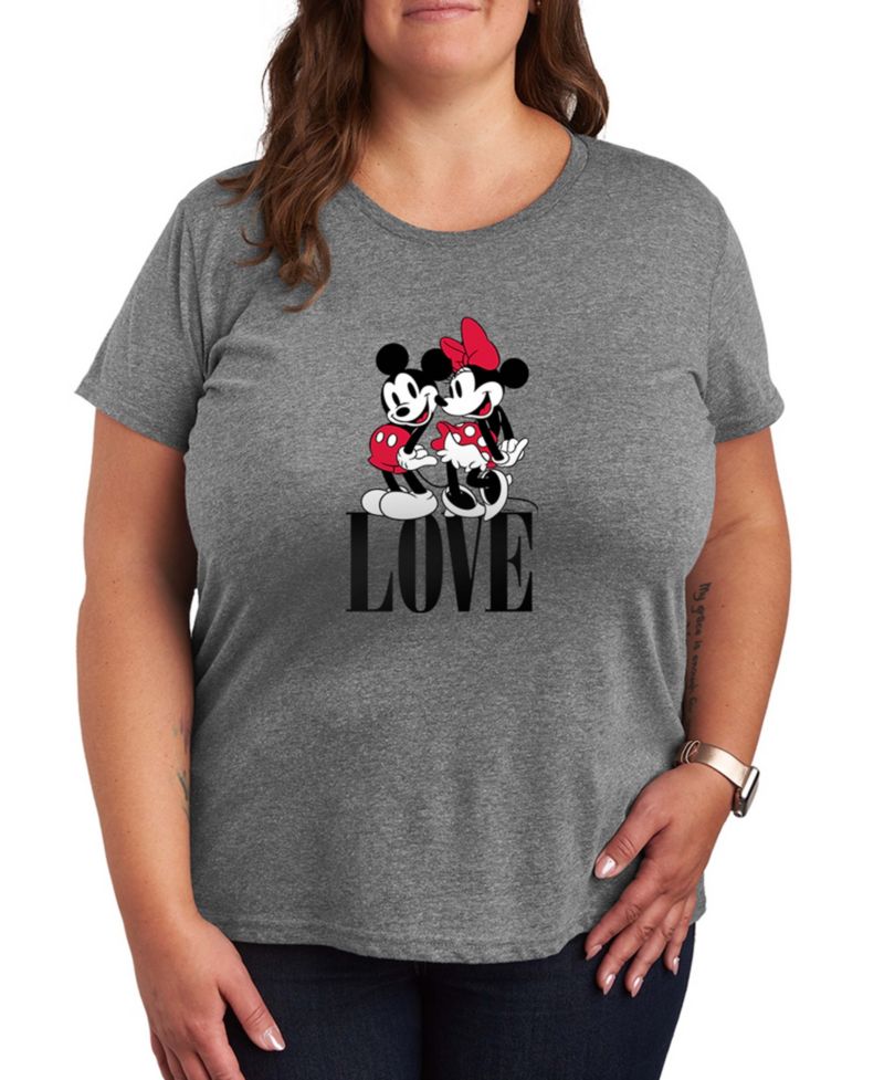 Women's Mickey Minnie Love Women's Short-Sleeve Graphic T-Shirt