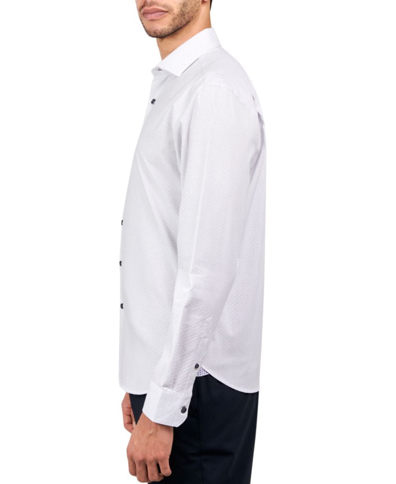 Men's Regular-Fit Fine Stripe Dress Shirt