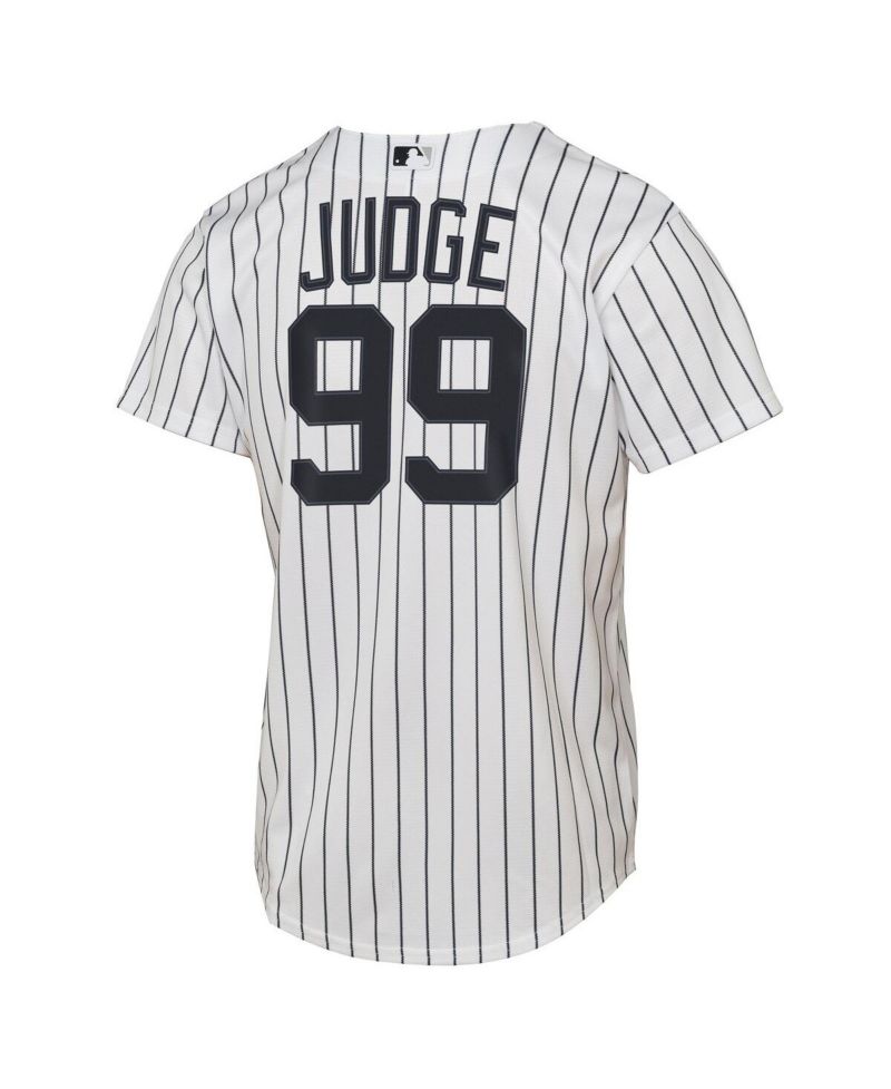 Big Boys and Girls Aaron Judge White New York Yankees Home Replica Player Jersey