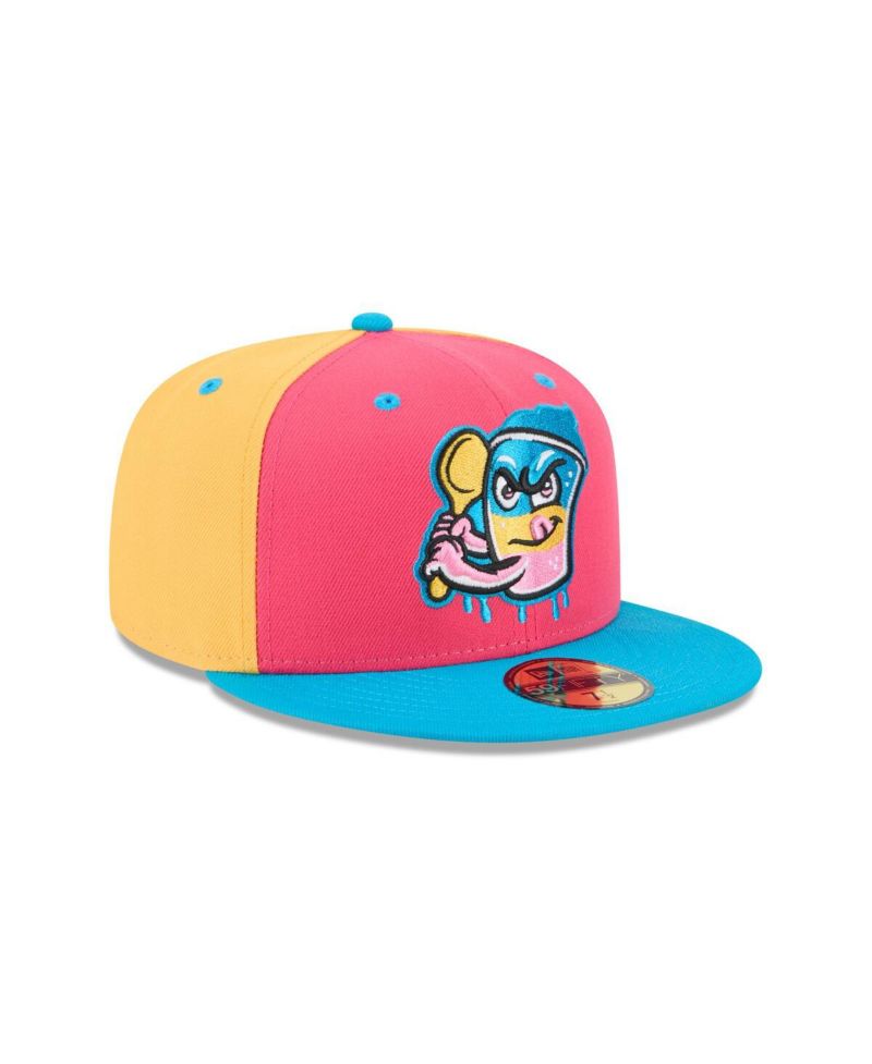 Men's Pink Jacksonville Jumbo Shrimp Theme Nights 59FIFTY Fitted Hat