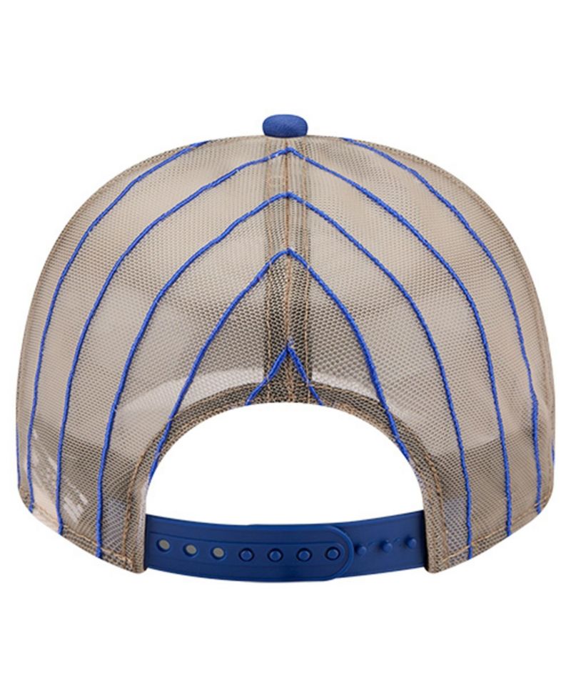 Men's Royal New York Mets Vintage Arched Foam Front 9FIFTY A-Frame Adjustable Trucker Hat