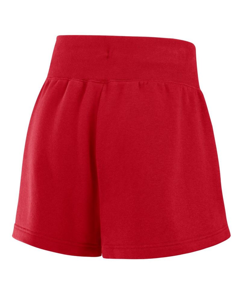 Women's Red/Royal Philadelphia Phillies Color Block Phoenix Fleece Lounge Shorts