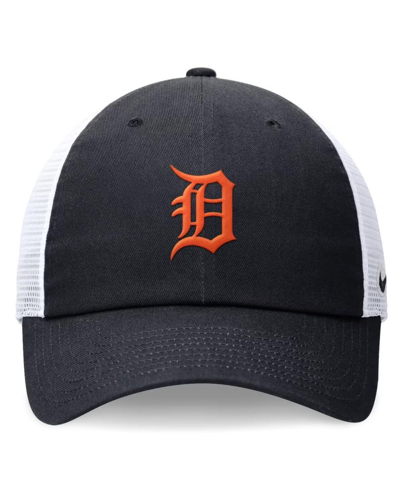 Men's Navy Detroit Tigers Evergreen Club Trucker Adjustable Hat