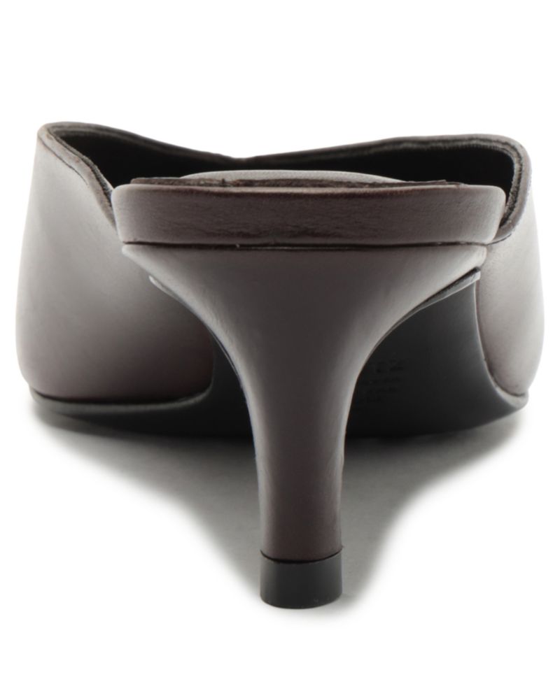 Women's Loren Mid-Heel Mule Pumps