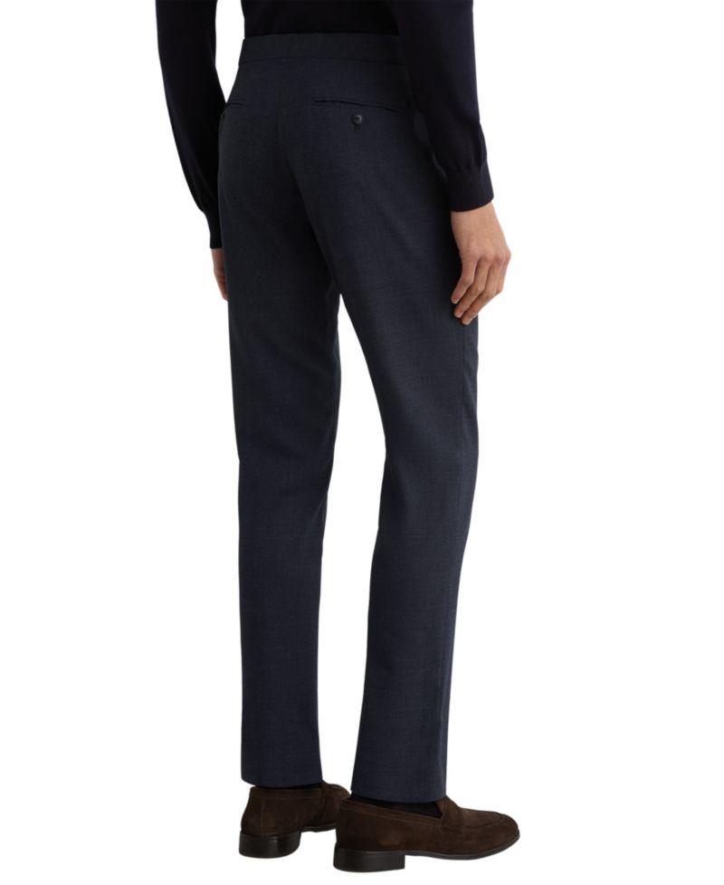 Men's Fiber Wool Textured Tailored-Fit Pants