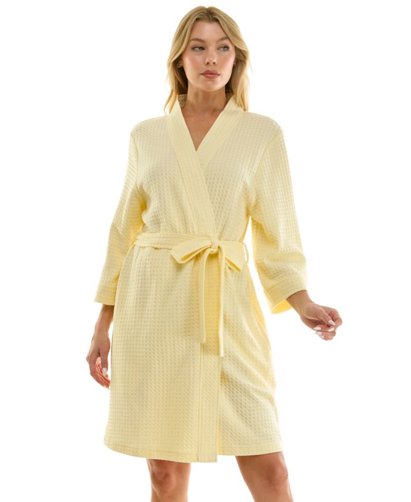 Women's Waffle Kimono Wrap