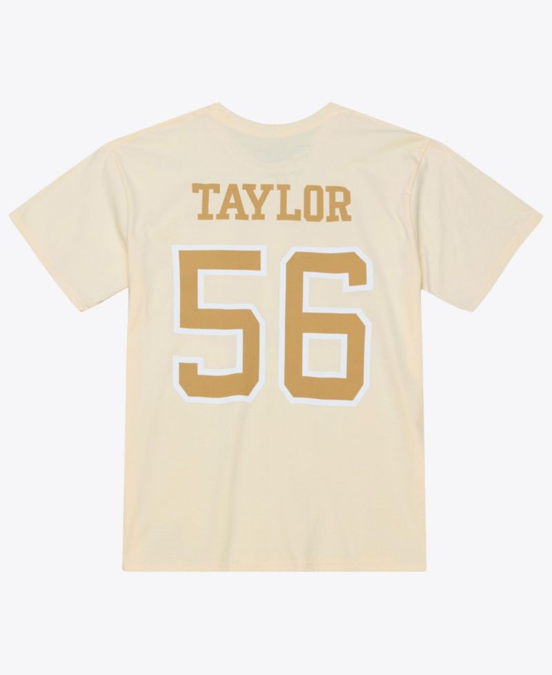 Men's Lawrence Taylor Cream New York Giants Sandman Name & Number T-Shirt