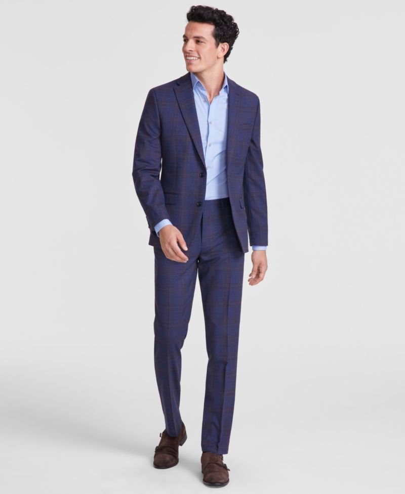 Men's Slim-Fit Wool-Blend Suit Separates