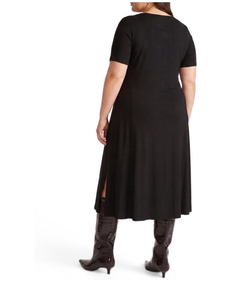 Women's Plus Size Serena Boatneck Divine Jersey Dress