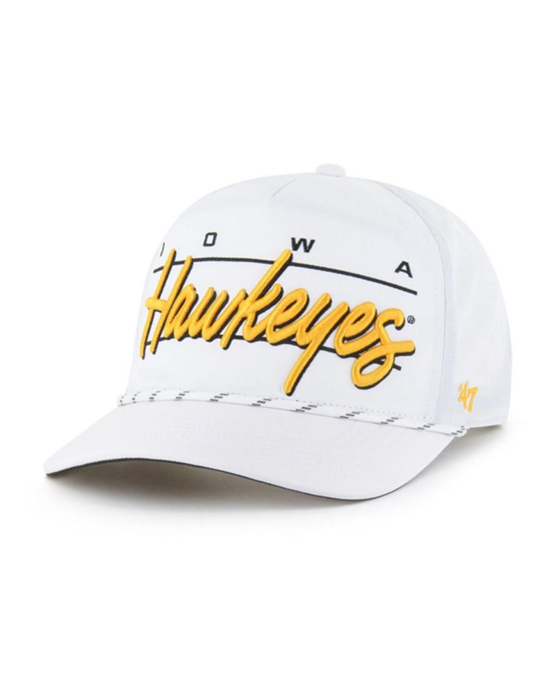 Men's White Iowa Hawkeyes Condor Hitch Brrr Adjustable Hat