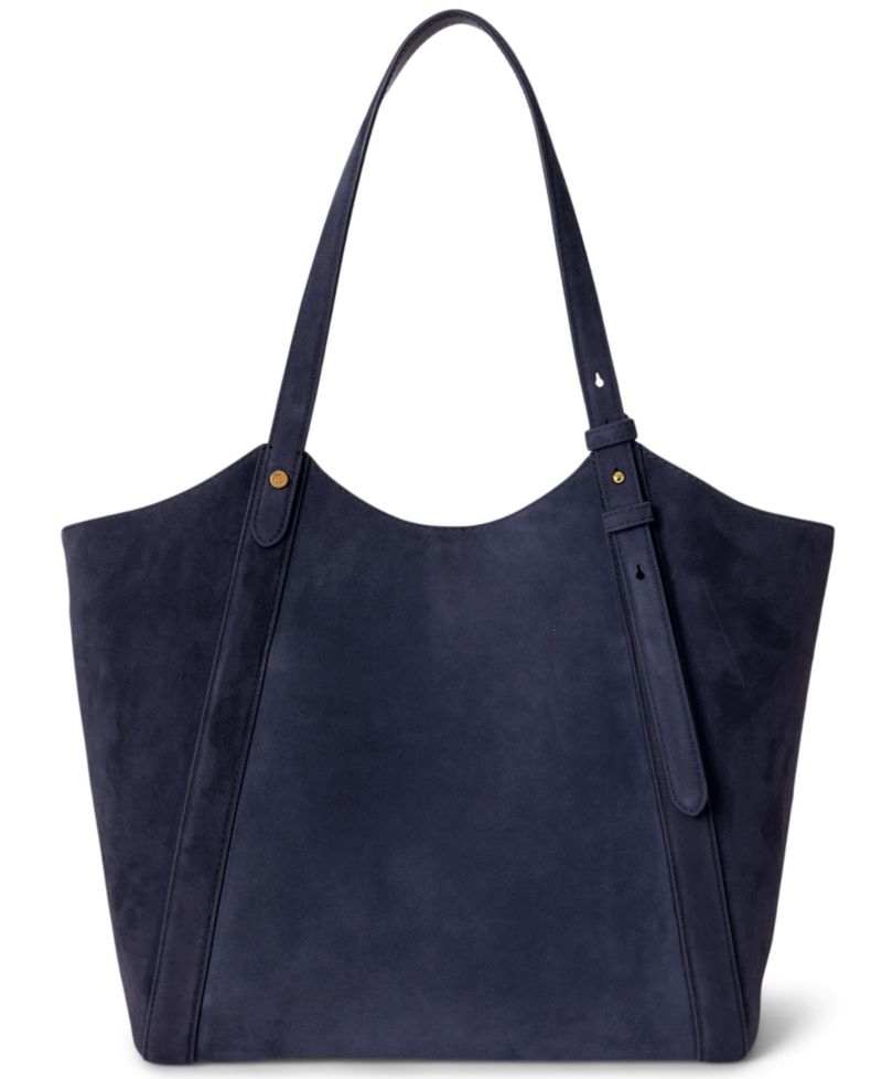 Tasha Extra-Large Suede Tote Handbag