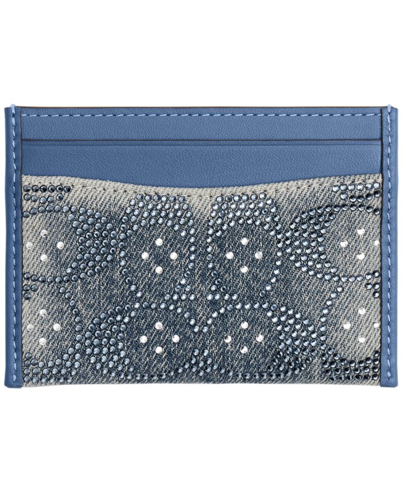 Essential Crystal Denim Signature Card Case