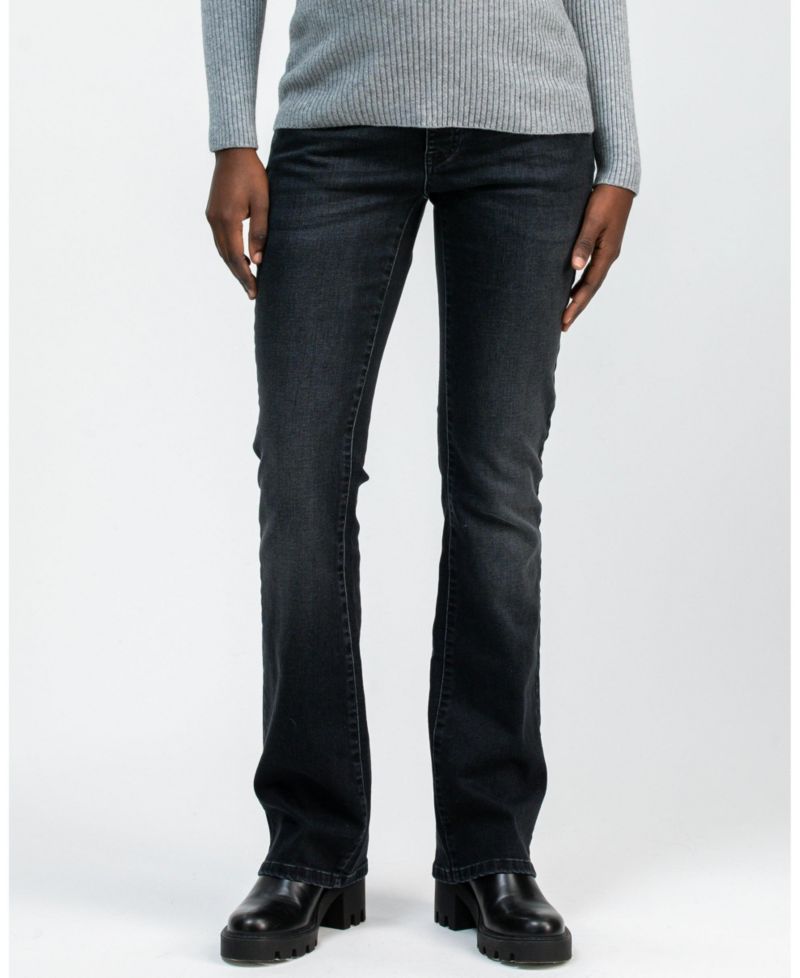 Maternity Slim Bootcut Jeans with Elastic Waistband