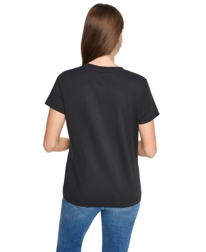 Women's Flocked Logo Crewneck T-Shirt