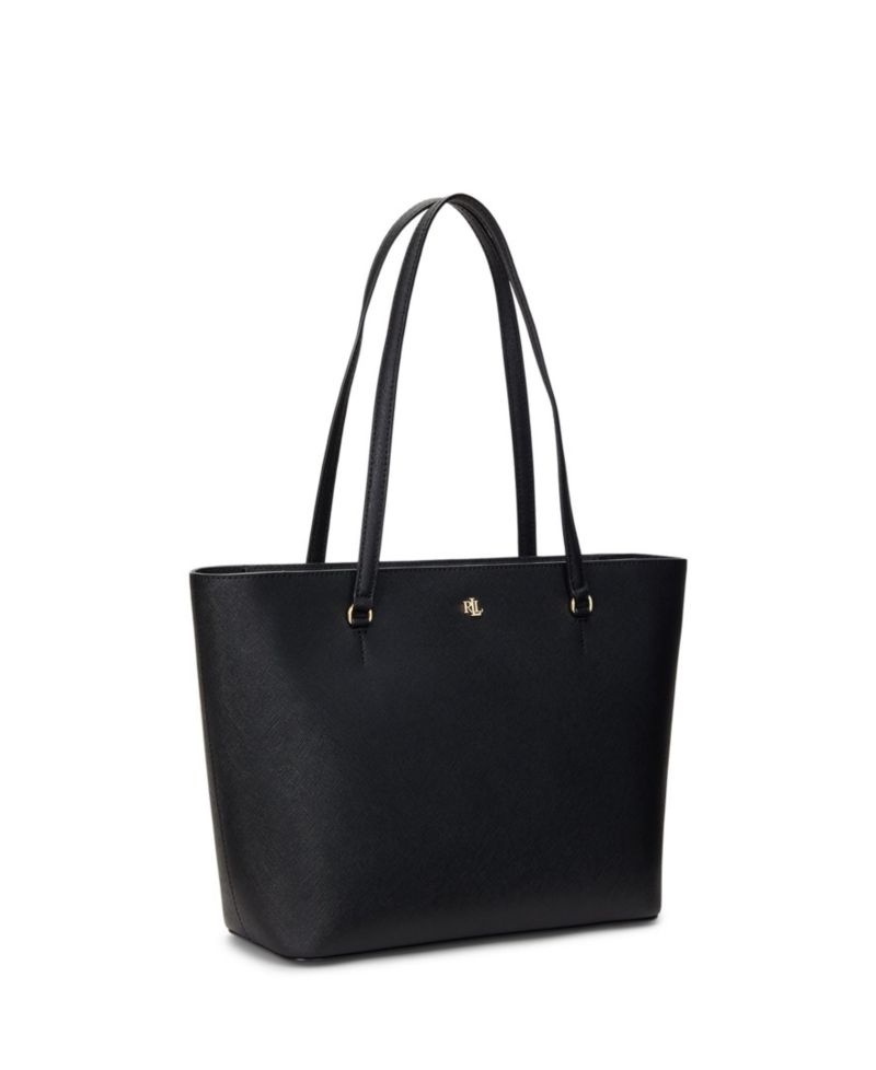 Karly Crosshatch Leather Medium Shopper Tote Bag
