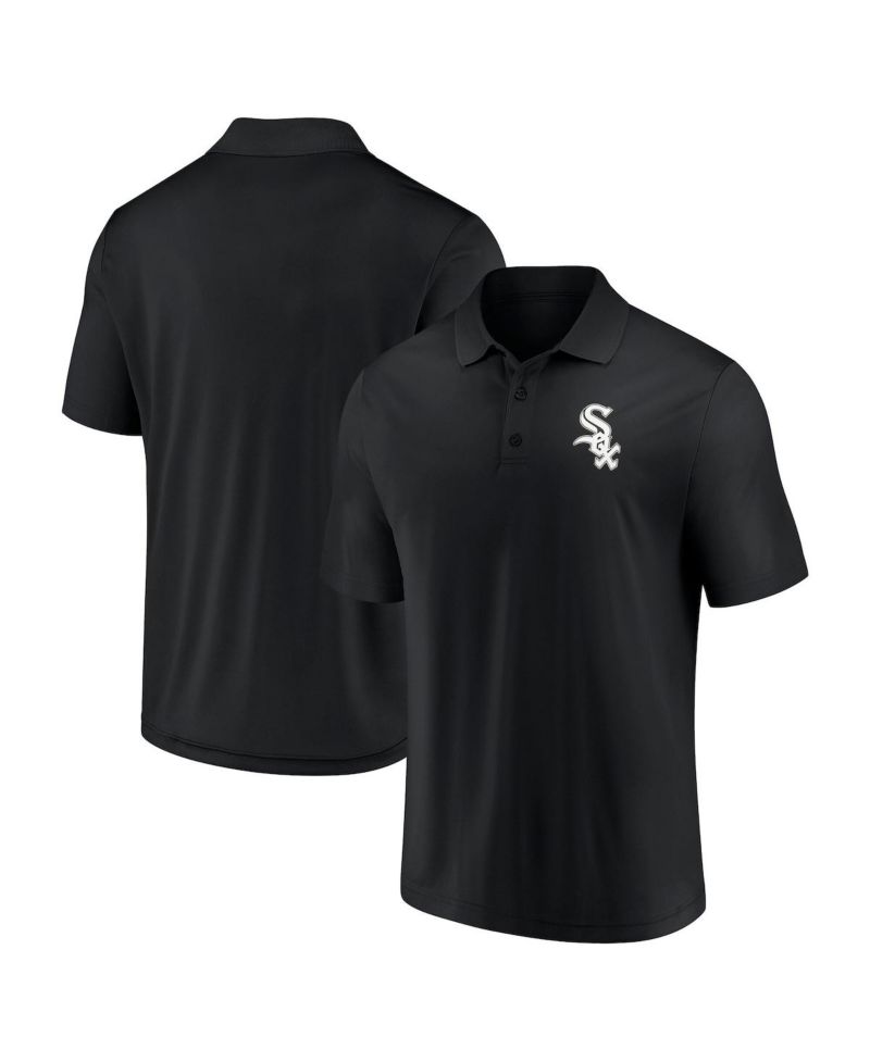 Men's Black Chicago White Sox Primary Logo Polo Shirt