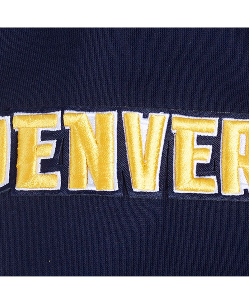 Men's Navy Denver Nuggets Area Code Pullover Hoodie