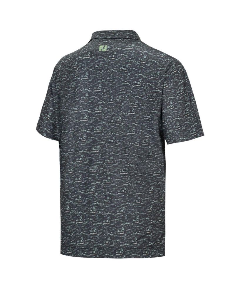 Men's Gray WM Phoenix Open ProDry All Over Print Polo Shirt