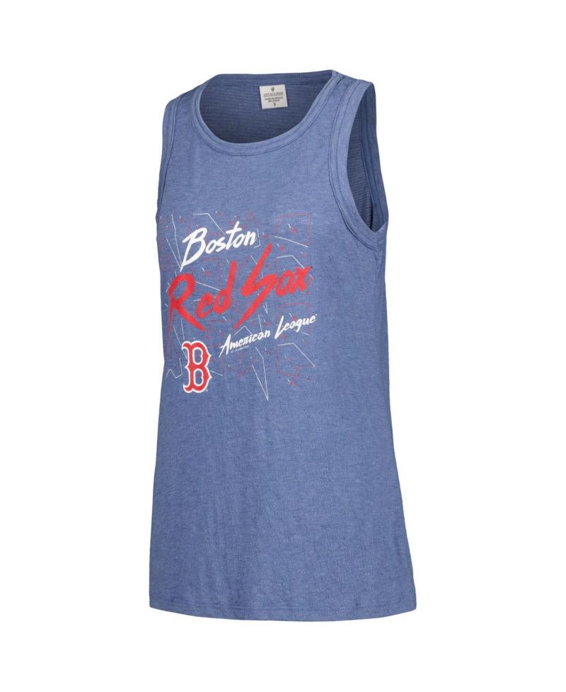 Women's Navy Boston Red Sox Gauze High Neck Tank Top