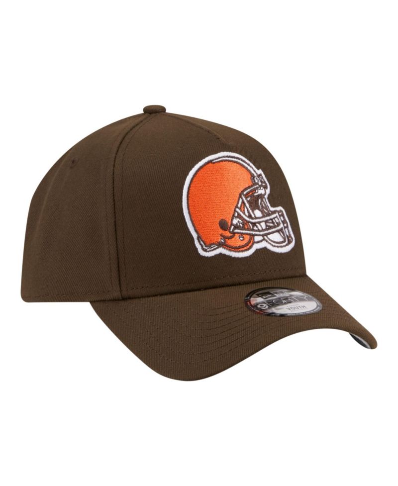 Big Boys and Girls Brown Cleveland Browns 9FORTY A-Frame Adjustable Hat