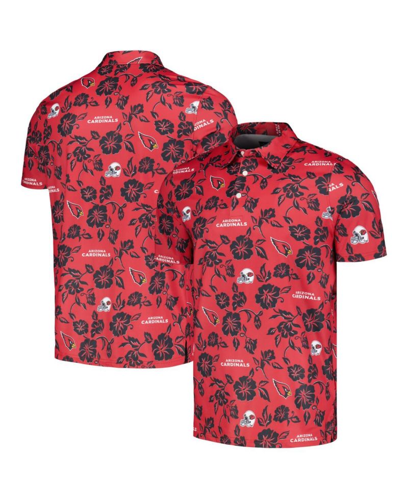 Men's Cardinal Arizona Cardinals Pua Performance Polo Shirt