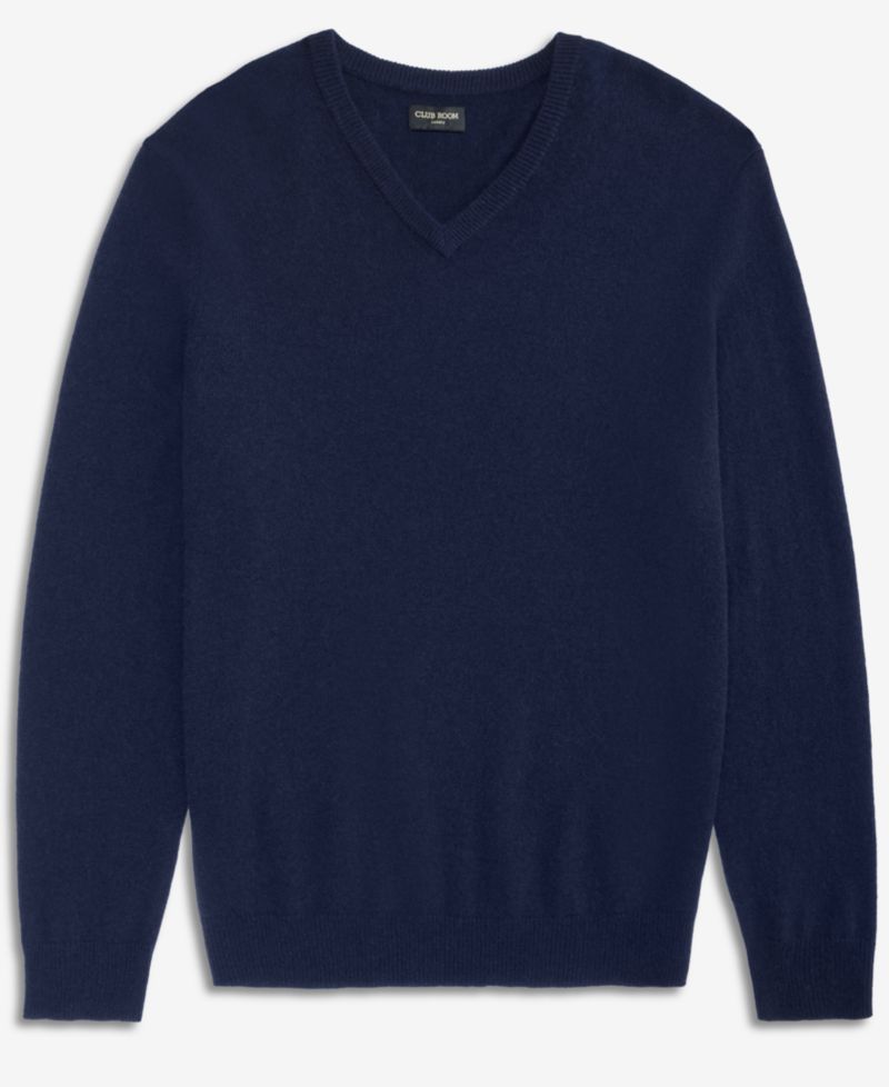 Men's 100% Cashmere V-Neck Sweater