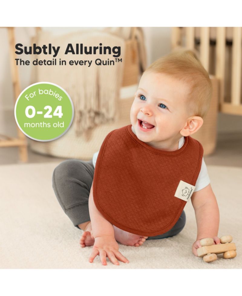 8pk Quin Baby Bibs for Drooling and Teething, Cotton Drool Bibs, Newborn Baby Boys, Baby Girls Bibs
