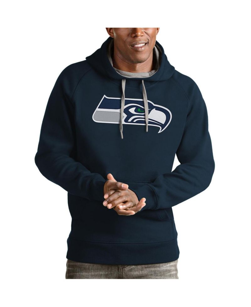Men's College Navy Seattle Seahawks Victory Pullover Hoodie