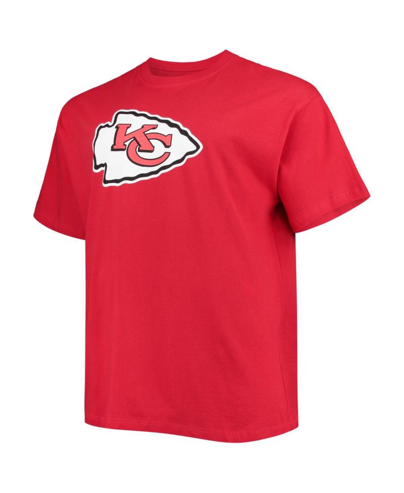 Men's Patrick Mahomes Red Kansas City Chiefs Big and Tall Player Name and Number T-shirt