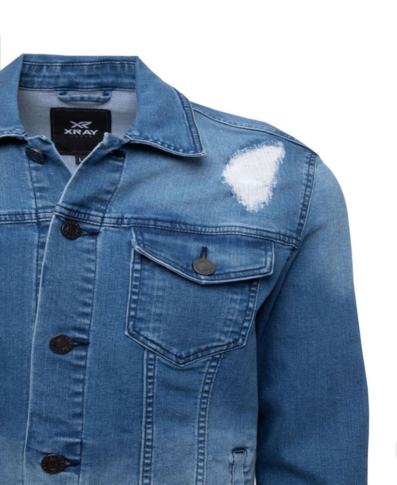 XRAY Men's Regular Fit Flex Denim Jacket