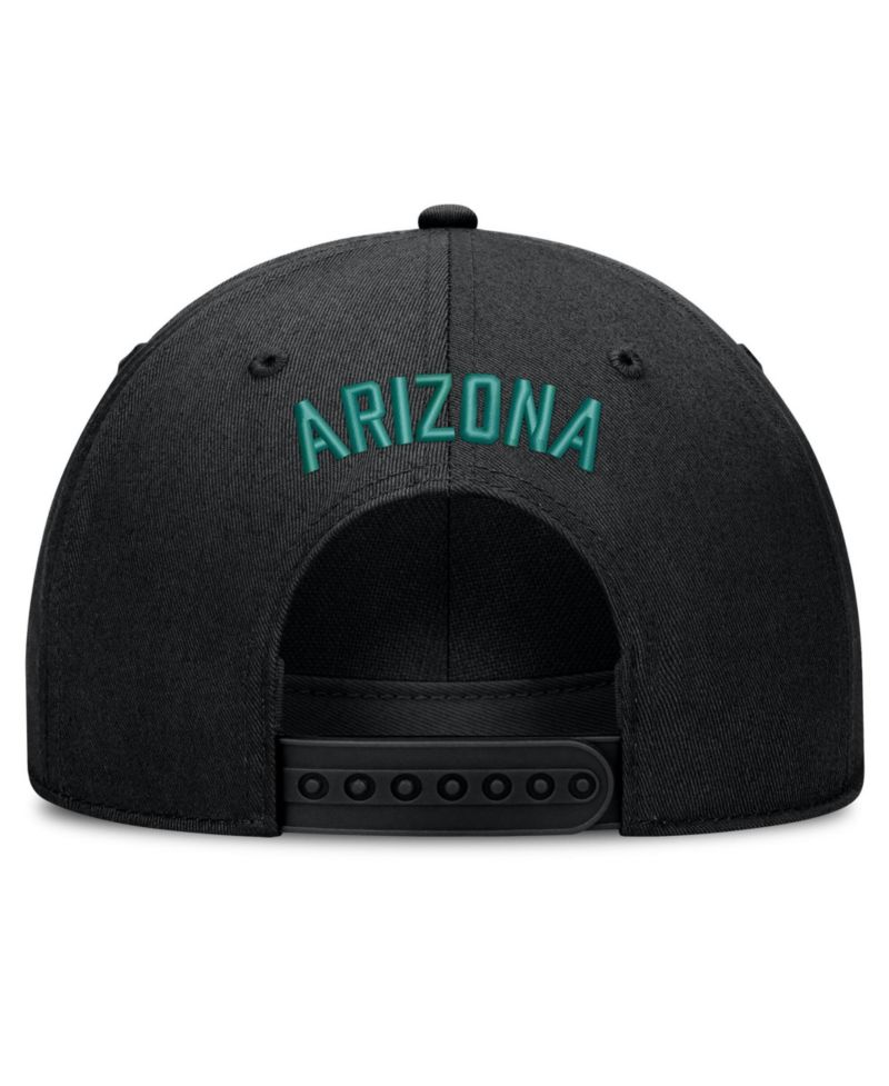Men's Black Arizona Diamondbacks Cooperstown Rise Adjustable Hat