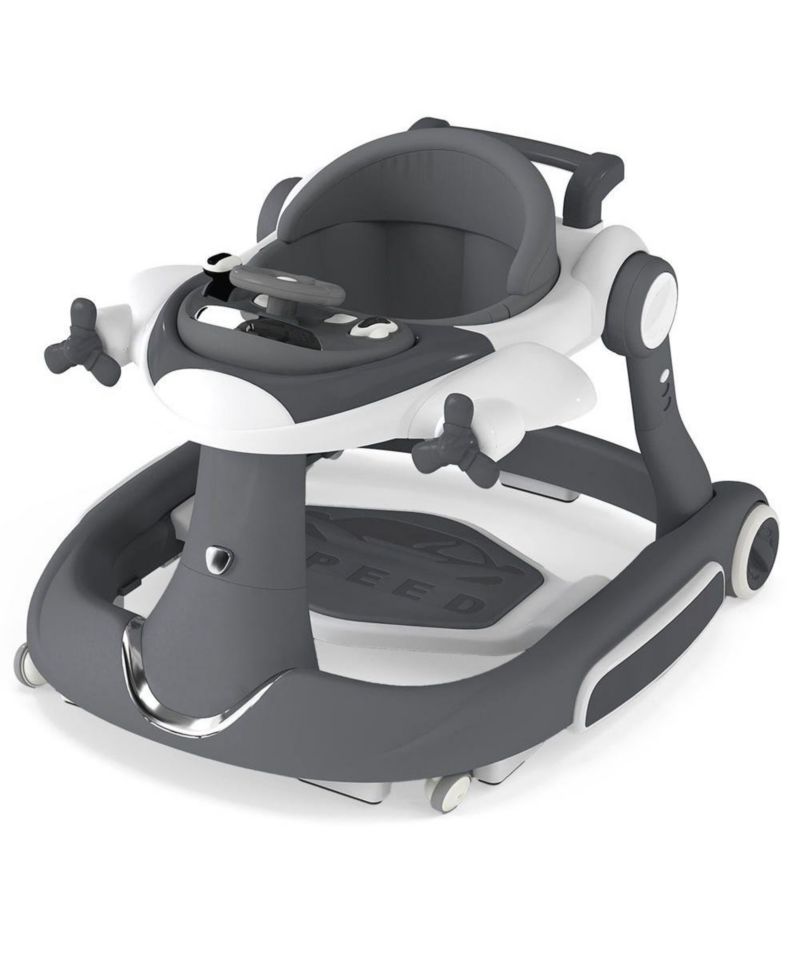 Convertible Baby Activity Walker with Adjustable Height, Foldable Design and Interactive Play Features