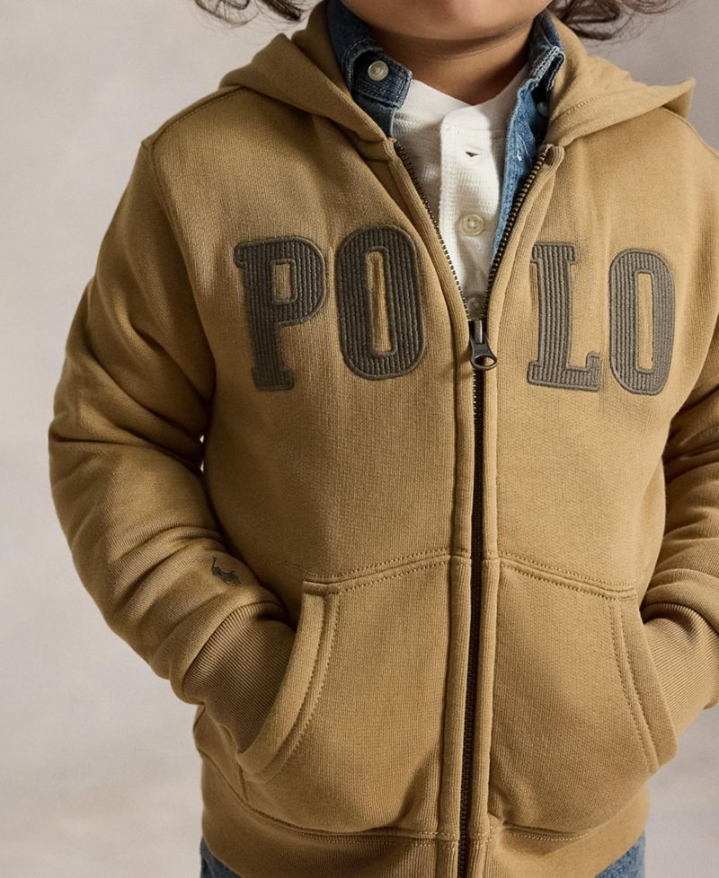 Boys' 2T-7 Logo Fleece Full-Zip Hoodie