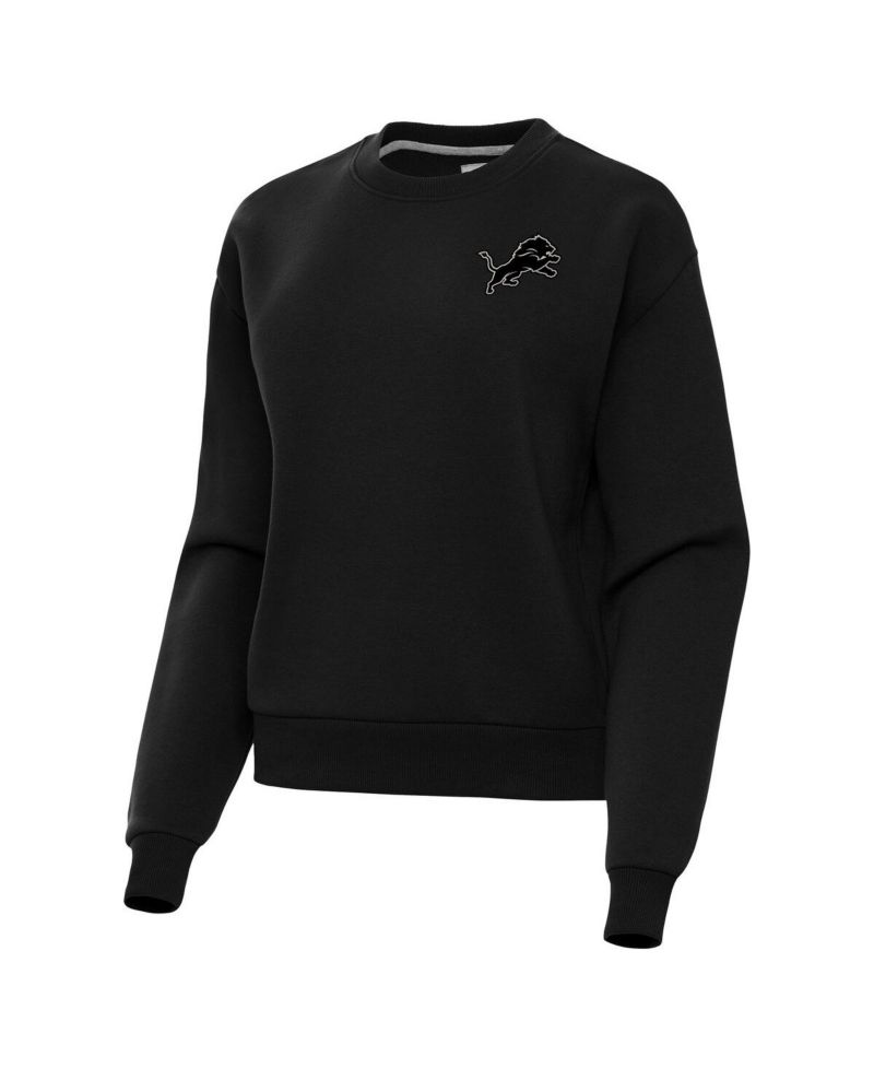 Women's Black Detroit Lions Victory Pullover Sweatshirt