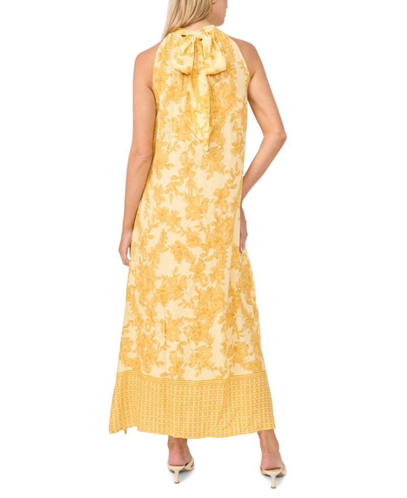 Women's Halter Neck Sleeveless Maxi Dress