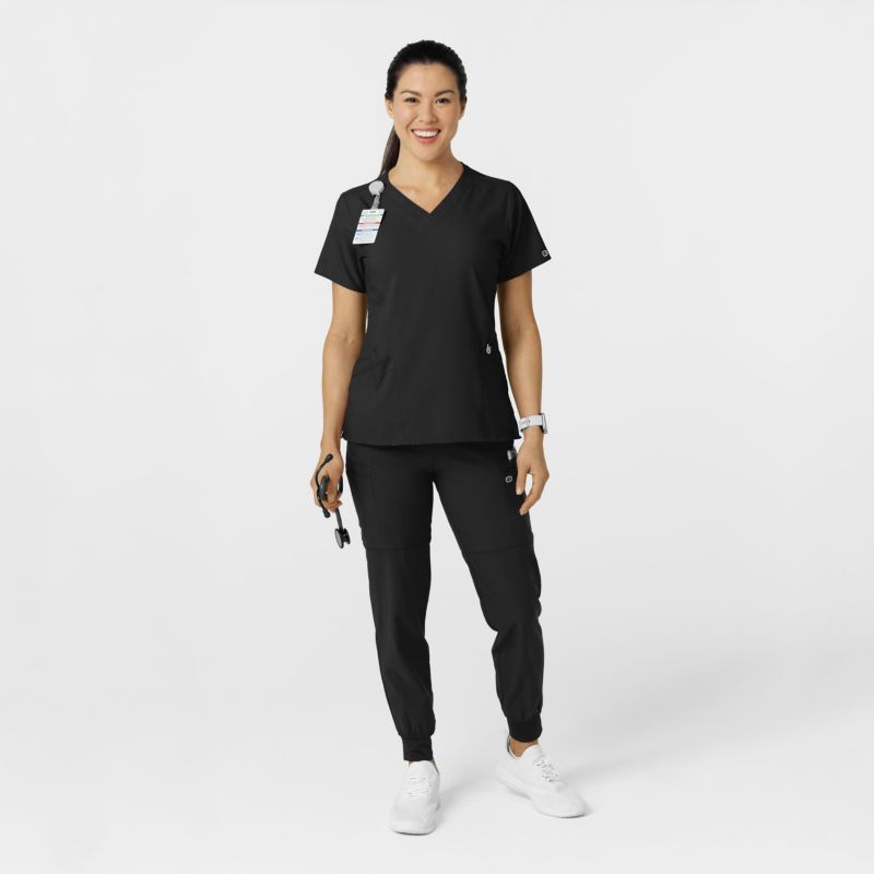Plus Size W123 Comfort Waist Cargo Jogger Scrub Pant Regular