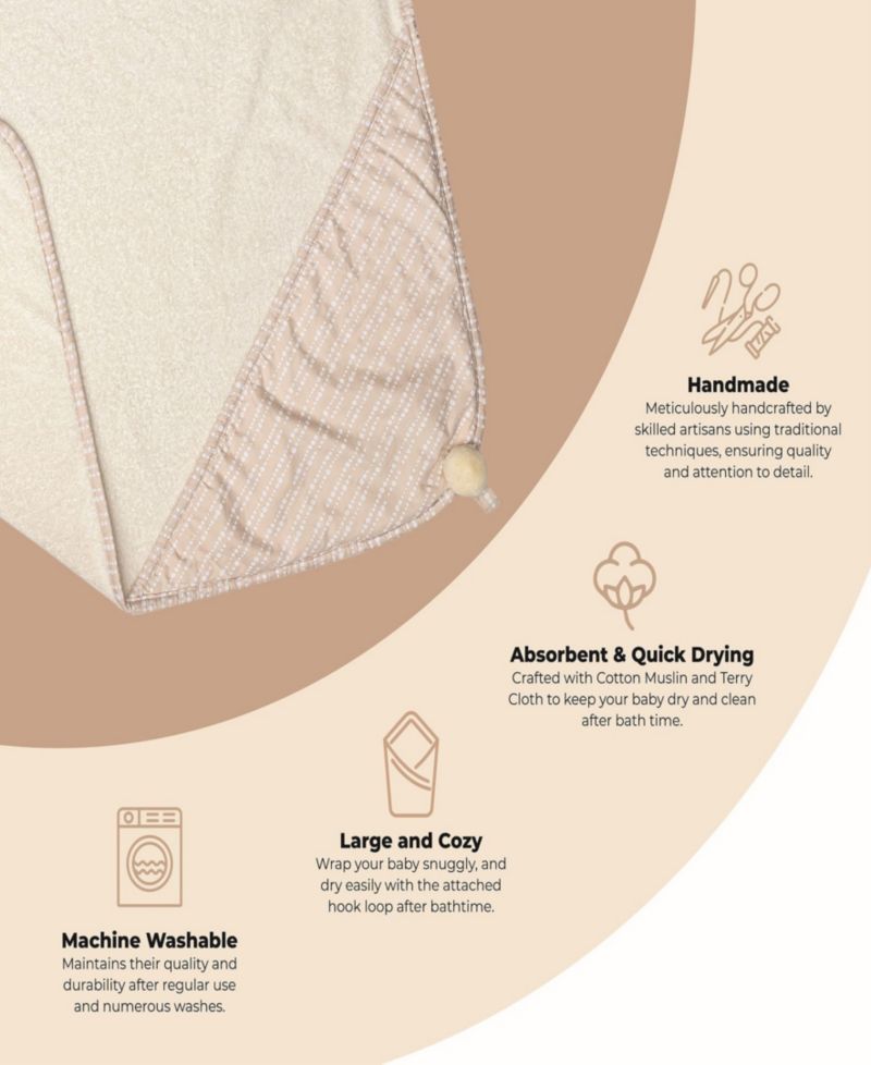 Infants Cove Dot Hooded Towel