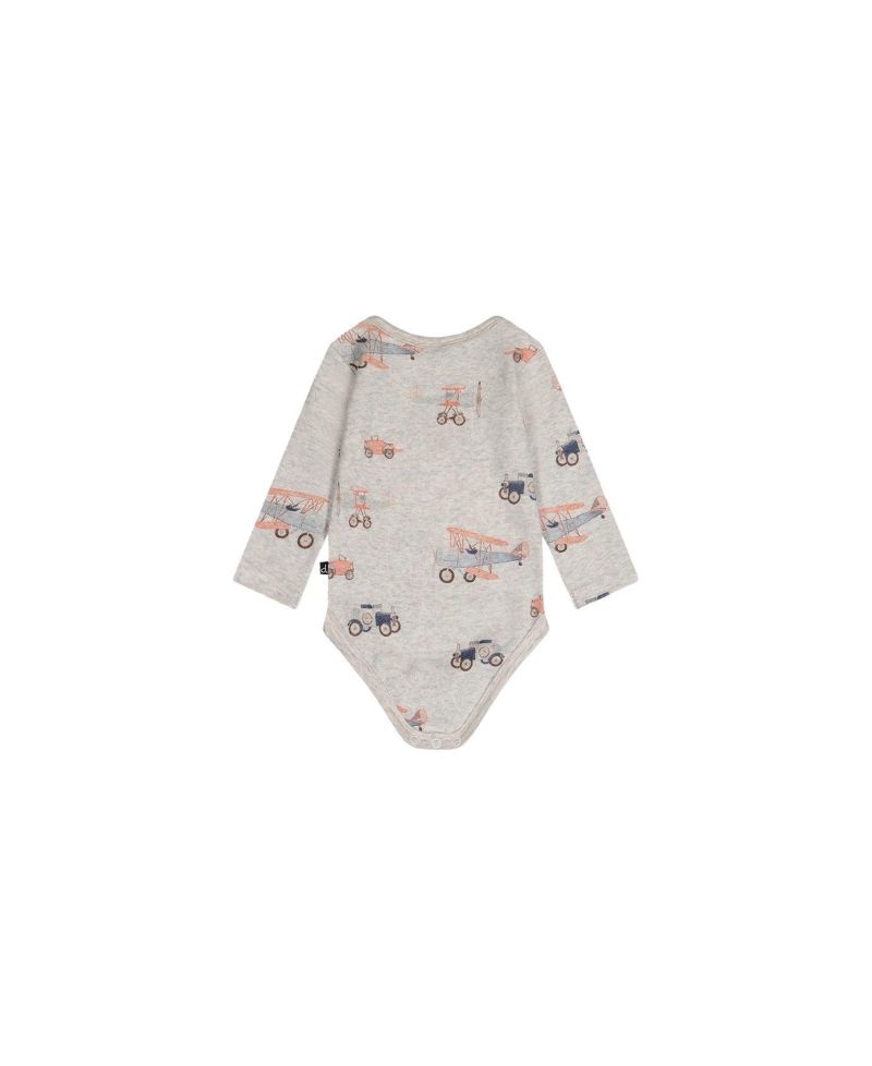 Baby Boys Cotton Onesie Printed Airplanes One Pieces