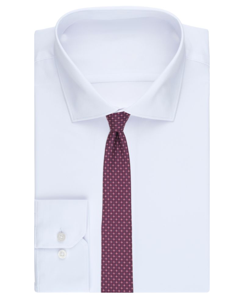 Men's Geometric-Print Skinny Tie