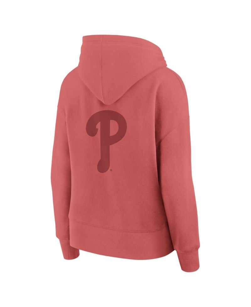 Women's Red Philadelphia Phillies Elements Future Ground Subtle Tonal Pullover Hoodie