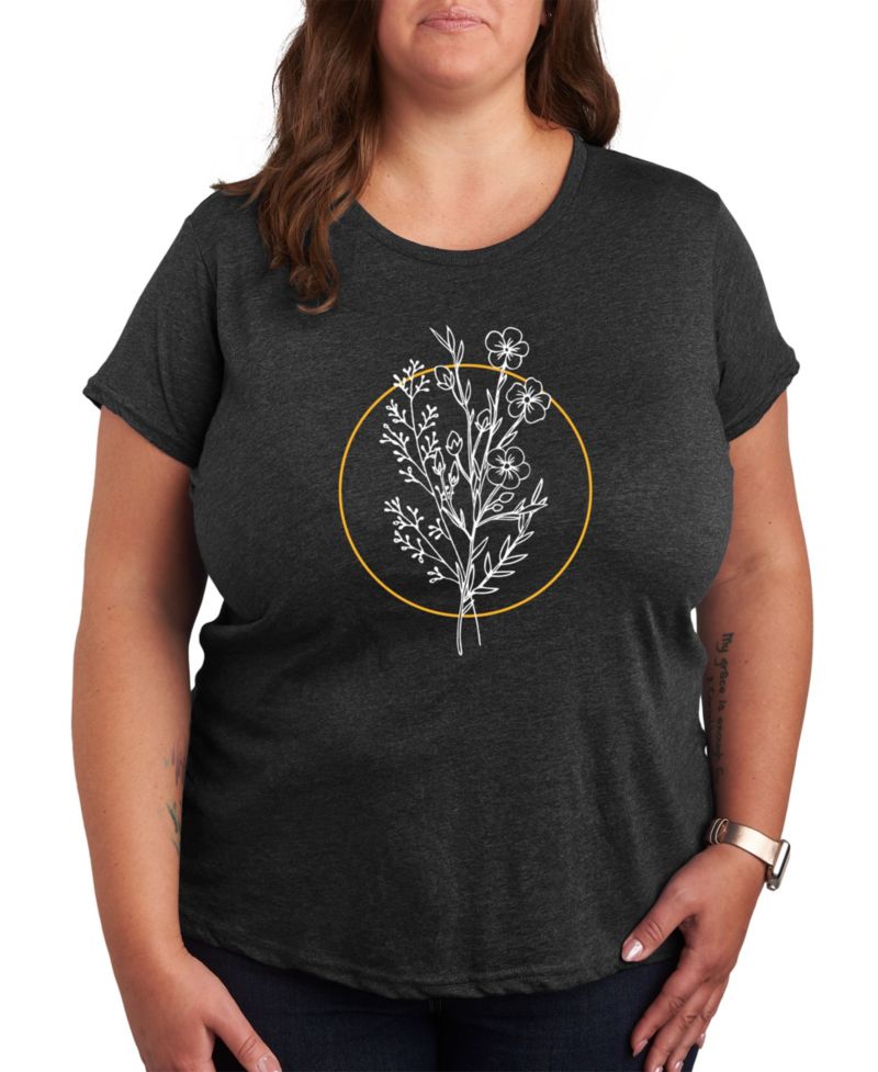 Floral Tee Plus Size Graphic Tee