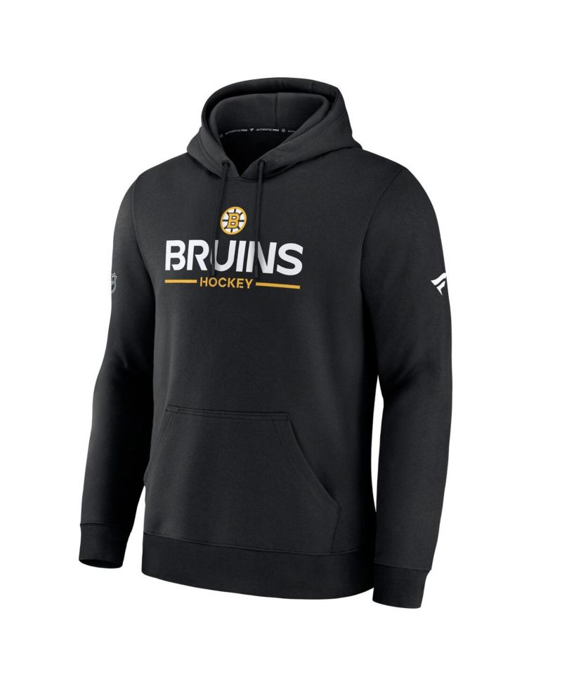 Men's Black Boston Bruins Authentic Pro Primary Hoodie