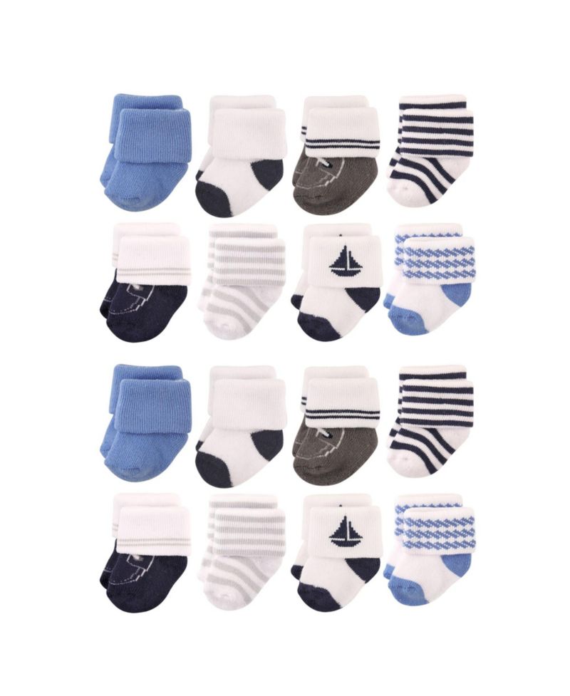Baby Boys Hudson Gentle Cotton-Blend Newborn & Terry Footwear