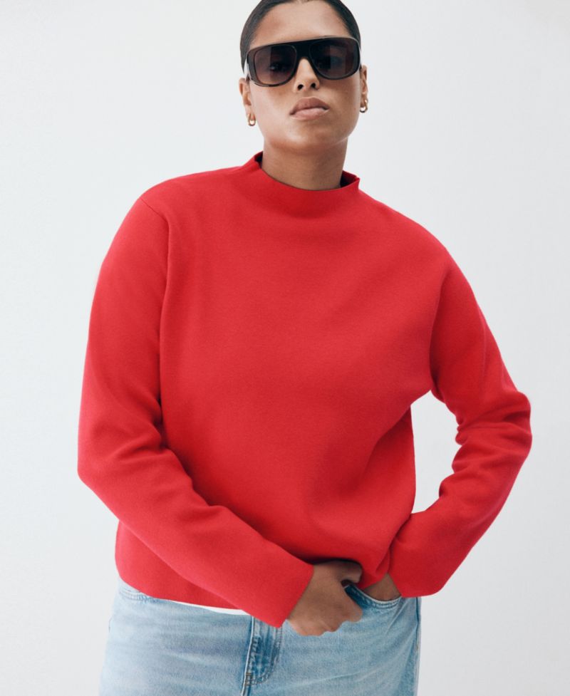 Women's Perkins Neck Long-Sleeve Sweater