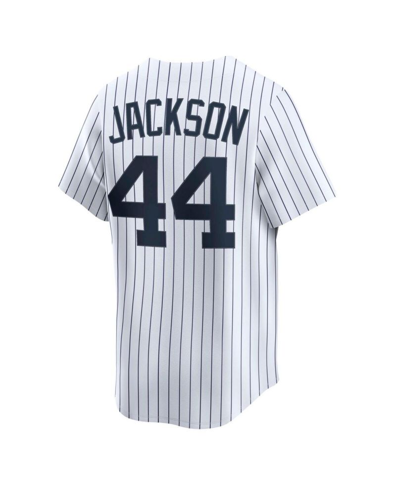 Men's Reggie Jackson White New York Yankees Throwback Cooperstown Collection Limited Jersey