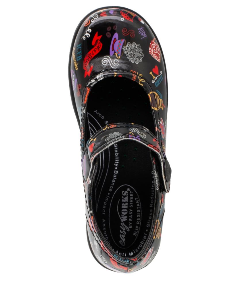 Easy Works by Women's Letsee Mary Jane Clogs