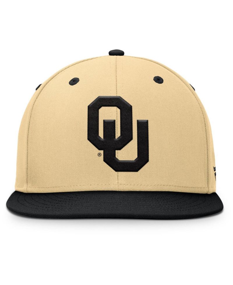 Men's Gold/Black Oklahoma Sooners Balance Fitted Hat