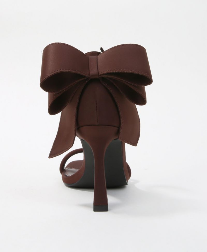 Women's Oversized Bow Ankle Strap Stilettos