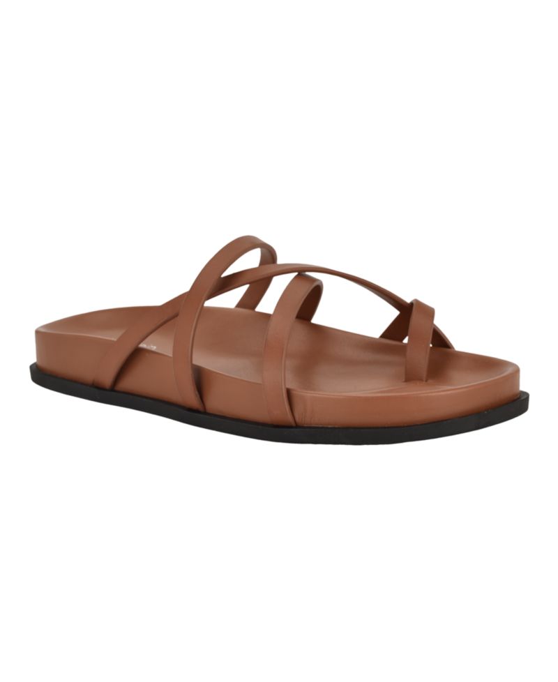 Women's Helden Leather Strappy Flat Footbed Sandals