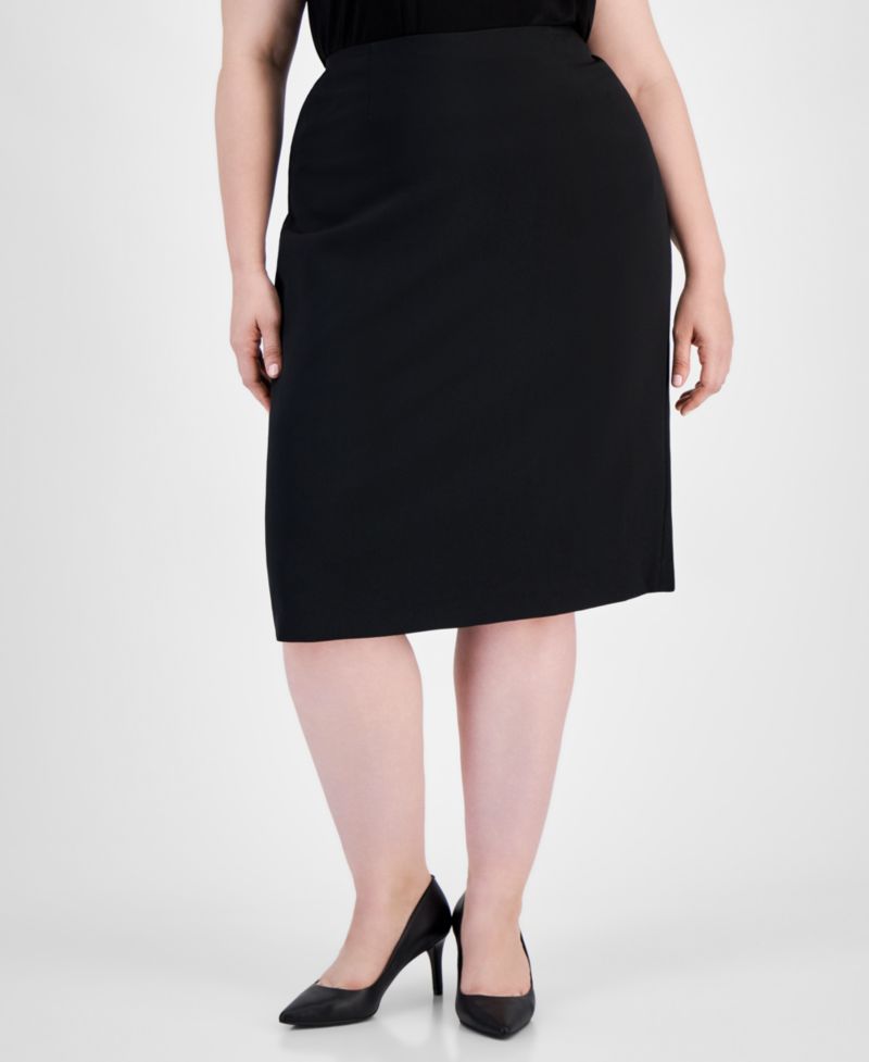 Plus Size Skimmer Skirt